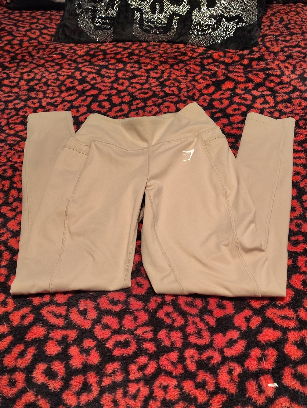 Gymshark Kids Taupe High-Waist Leggings